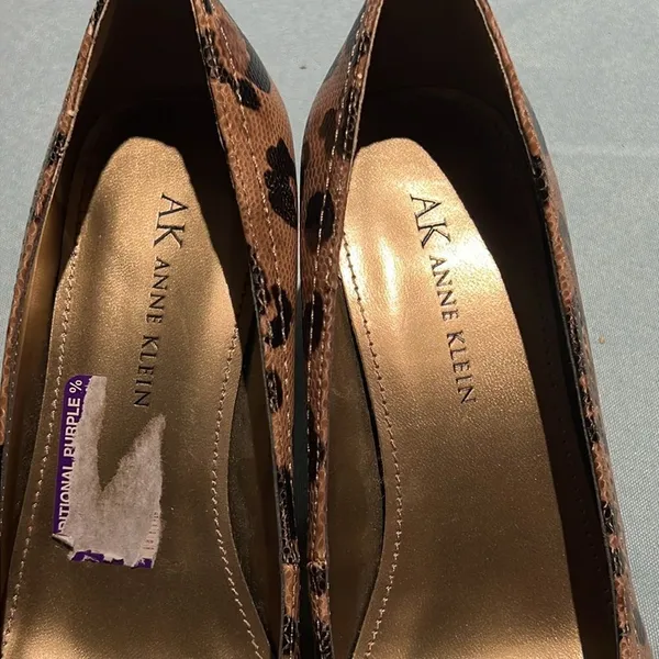 Anne Klein Leopard‎ Print Heels Size 6 B35 - Image 4