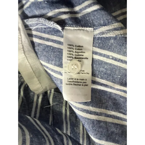 Emerson Fry‎ x Love Tomas Striped Smocked Cotton Maxi Dress Puff Sleeve XS/S - Image 6