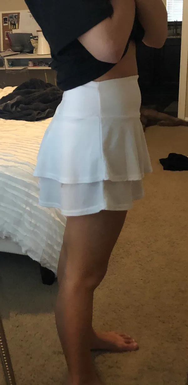 Boohoo White Ruffle Skort - Image 3