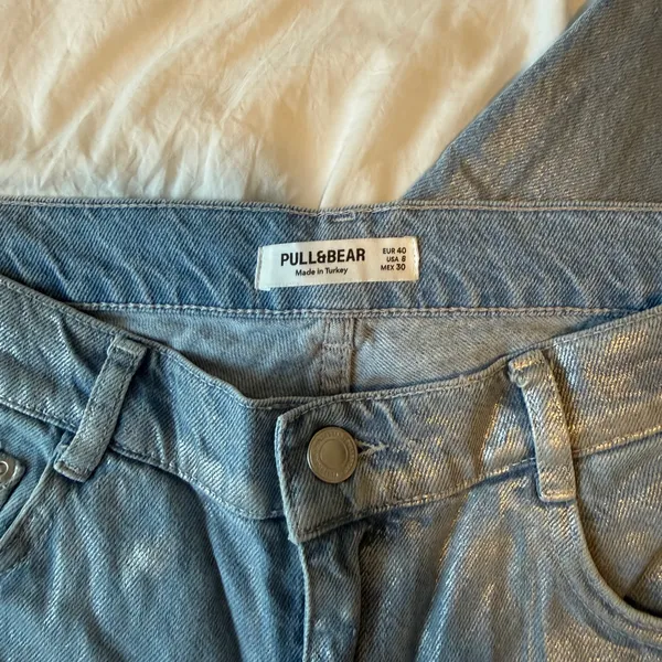 Pull & Bear Metallic Jeans - Image 4