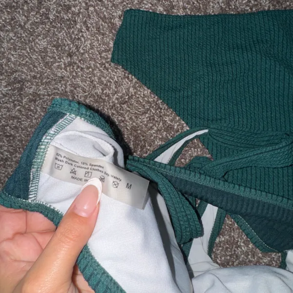 High Waisted Green Bikini Size M - Image 3
