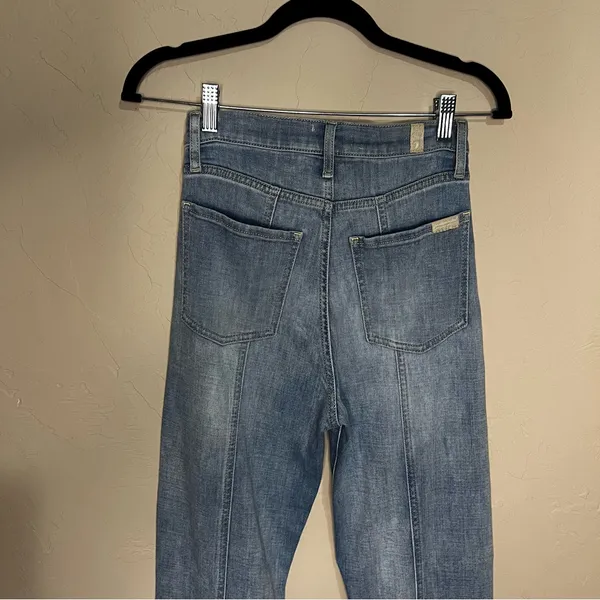 Seven for All Mankind The Ultra High Rise Dojo Center Seam‎ Flare Trouser Jeans - Image 10