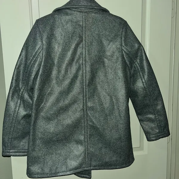 RD Style Gray Peacoat double breasted SIZE Medium - Image 2