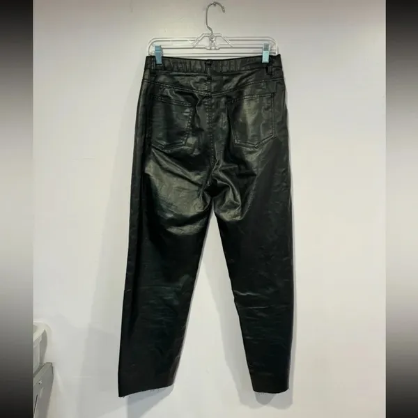 Black leather Nasty Gal straight pants‎ - Image 4