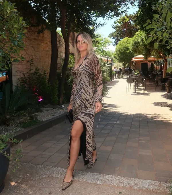 Zara animal Print Dress maxi bohemian hippie summer - Image 12