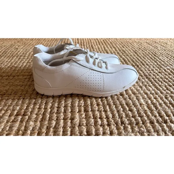 Cobb Hill Cuddlers Dorian Leather Sneakers White Comfort Size 7 - Image 2