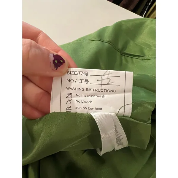 Off Shoulder Green Formal Glam Gala Prom Special Event Dress Size 4 NEW - Image 6