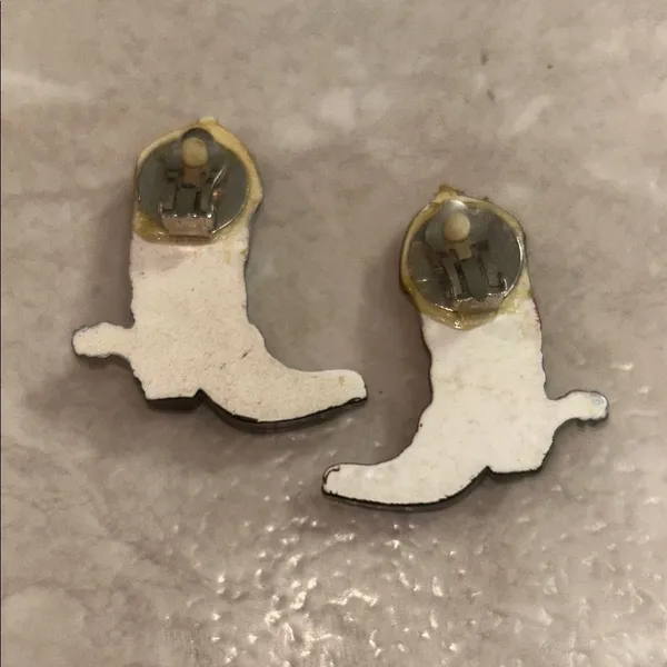 🤠 cowgirl/cowboy, desert Boot Earrings - clip on - Image 2