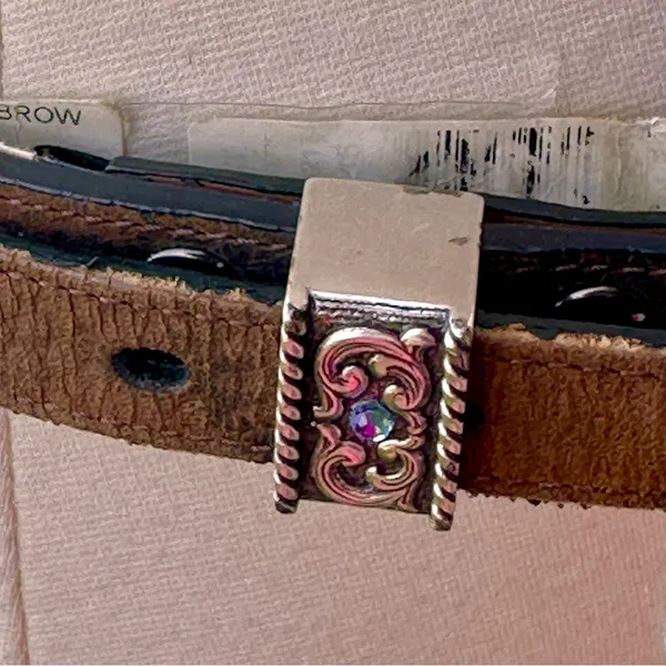 Ariat Women’s Handcrafted Brown Leather Belt Limited Edition Rhinestone Buckle - Image 14