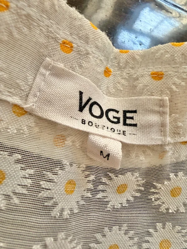 Voge Boutique Floral Sheer Blouse - Image 4