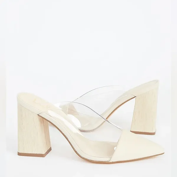 Shilo Light Natural Nude Suede Pointed-Toe Pumps NWT - Image 3