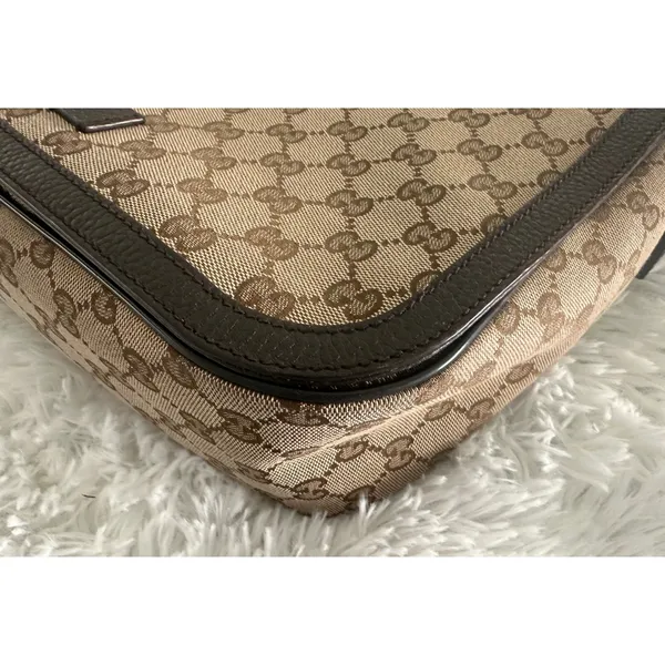 Gucci‎ GG 449171 canvas flap messenger bag - Image 7