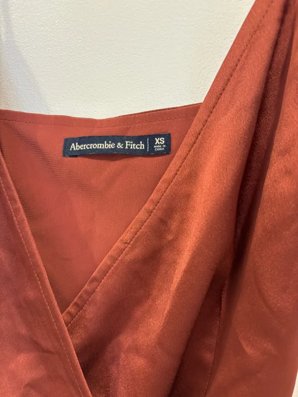 Abercrombie Satin Wrap Dress - Image 6
