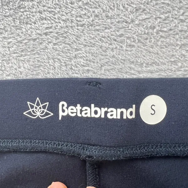 Betabrand Classic Cropped Dress Pant Yoga Pants Womens Small Navy‎ Blue - Image 4