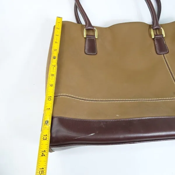 FLAWS- Diane Von Furstenberg Large Tote Shoulder Bag‎ DVF Brown Vintage - Image 8