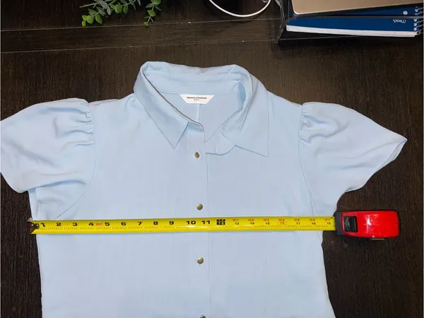 Amanda Uprichard Pale Blue Collared Top - Image 6