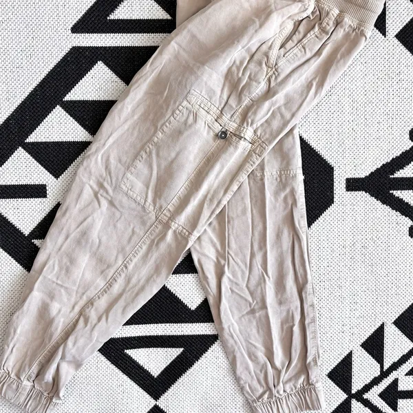 Aerie High Rise Essential Cargo Jogger Pants in Khaki Small - Image 8