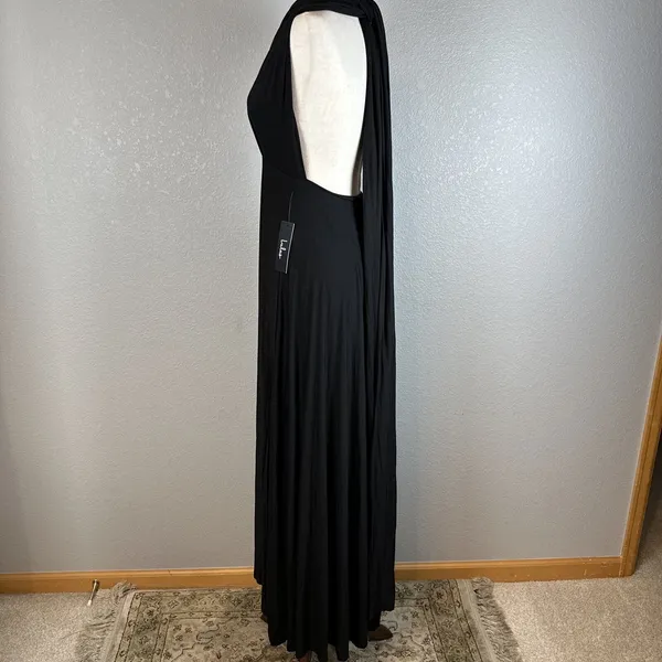 Lulus Tricks‎ of the Trade Black Maxi Dress 12 Ways to Style L Large - Image 6