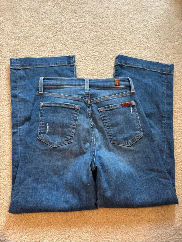 7 For All Mankind Blue Alexa Jeans - Image 4