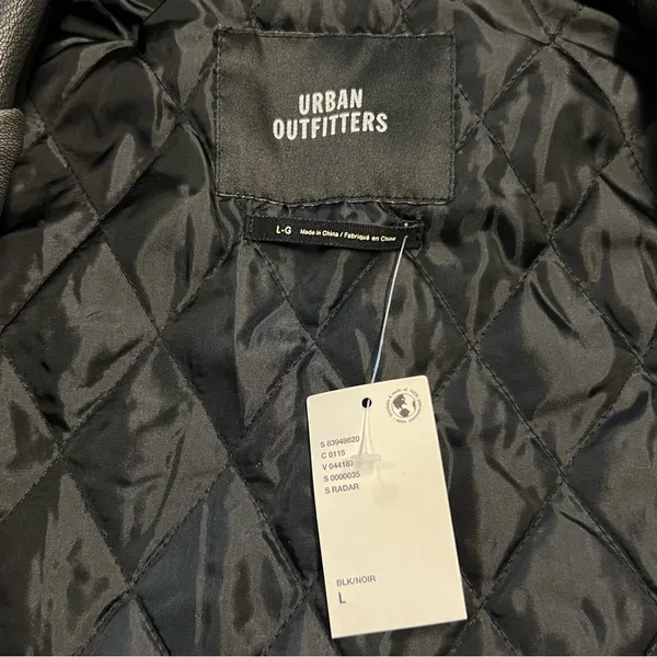 Urban Outfitters Oversized Faux Leather Blazer Jacket Size L Dad Grunge Punk - Image 10