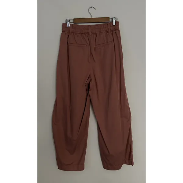 Madewell The Neale Straight-Leg Pant Drapeweave Dried Rose 6 EUC Wide Fit - Image 5