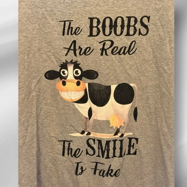 Fruit of the Loom Gray T-Shirt - Image 2