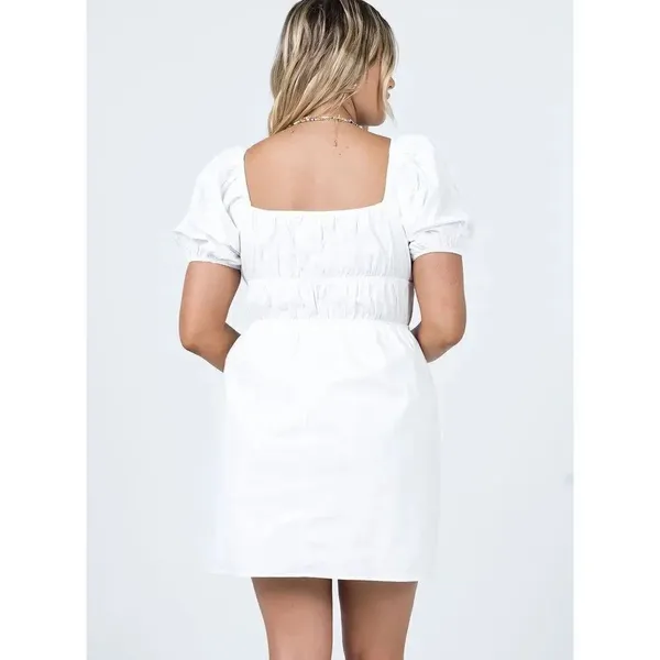 Princess Polly AVIANA MINI DRESS WHITE - Image 6