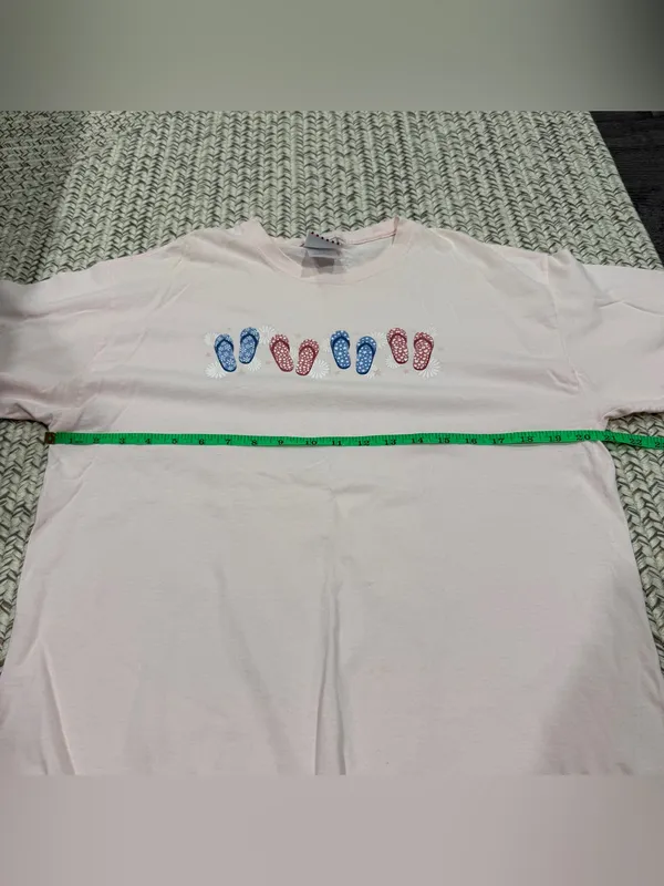 Vintage Pink Flip Flops Short Sleeve Shirt - Image 6
