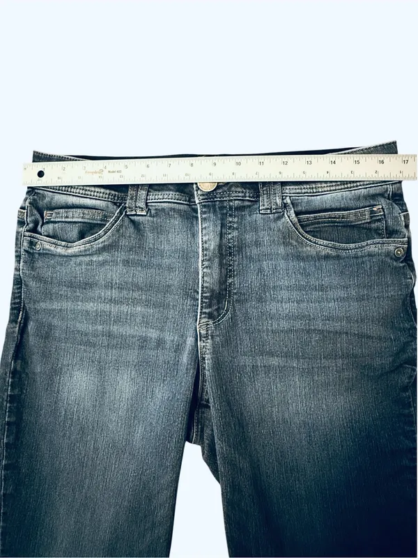 Democracy Ab Technology Jeans Women’s Size 12 Bootcut Flare Medium Wash Stretch - Image 9