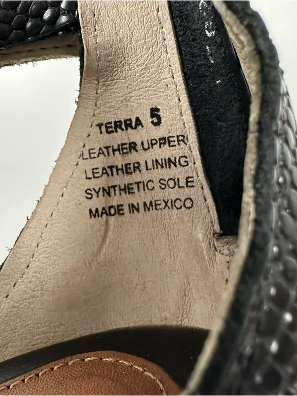 Freebird Terra Wedge Sandals Black Size 5 - Image 10