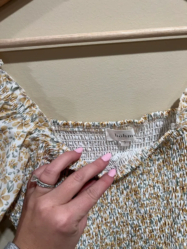 Bohme Floral Smocked Top - Image 3