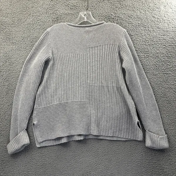 Habitat Clothes To Live In Roll Neck Knit Sweater Gray Lagenlook Women's Medium‎ - Image 3