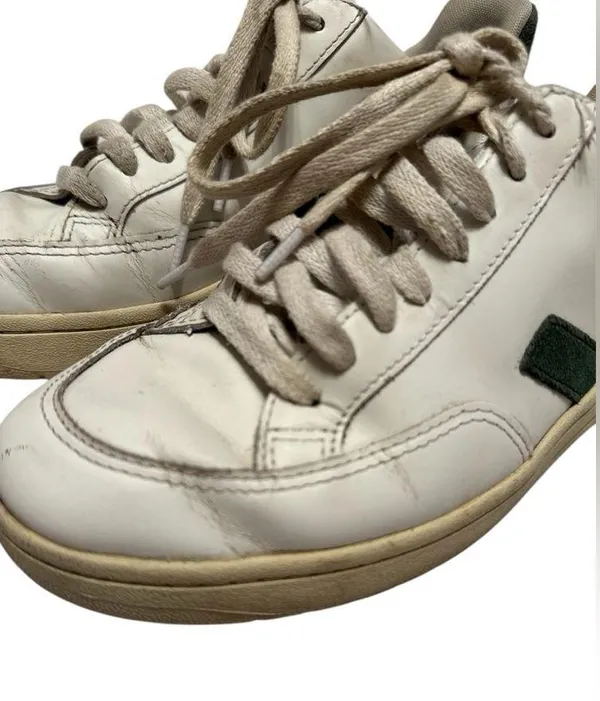Veja V-12 White Leather Low Sneaker - Image 7