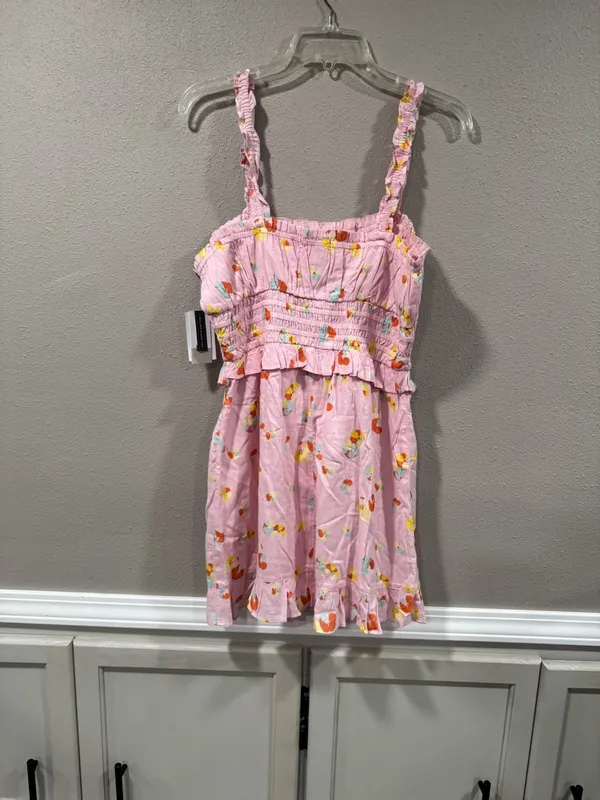 NWT BP Nordstrom Pink Floral Sundress with Multi-Color Blooms - Image 5