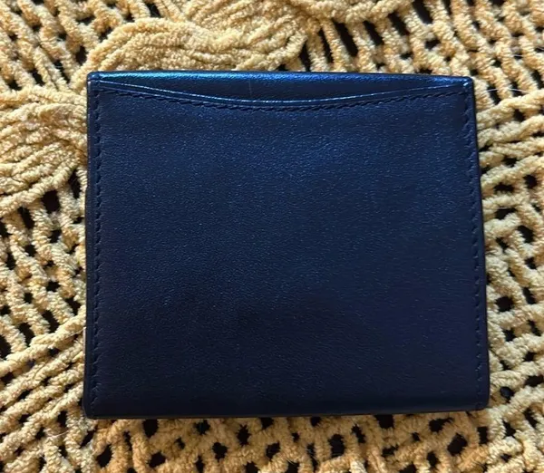 Dunhill Vintage Black Oxford Leather Coin Purse - Image 4