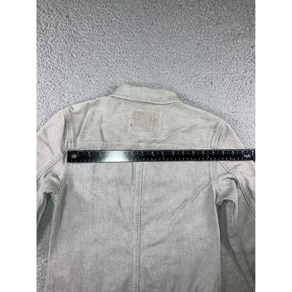 Vintage Guess USA Women M Gray Denim Trucker Jacket 90s American Tradition Flaw - Image 16