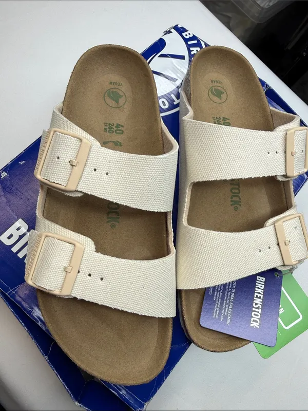 Birkenstock Arizona Vegan Textile Sandals Size 40 EU/10 US - Image 6