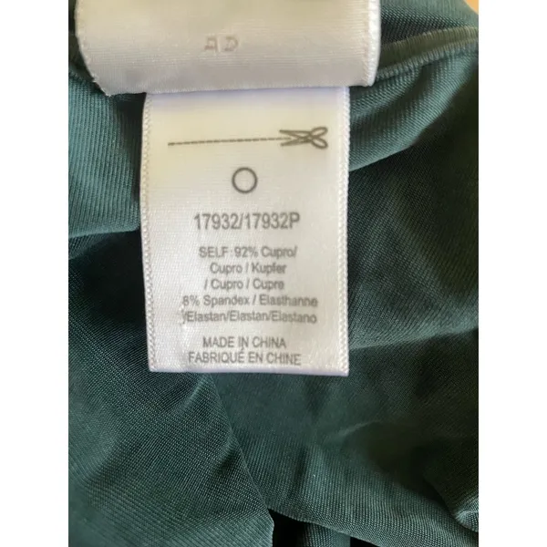 Dolan‎ Womens Pocket Dress MP Green Cupro Spandex Blend Lounge Travel Minimalist - Image 8
