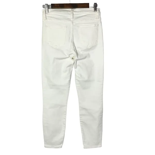 J. Crew‎ White Lookout High Rise Skinny Crop 27 - Image 3