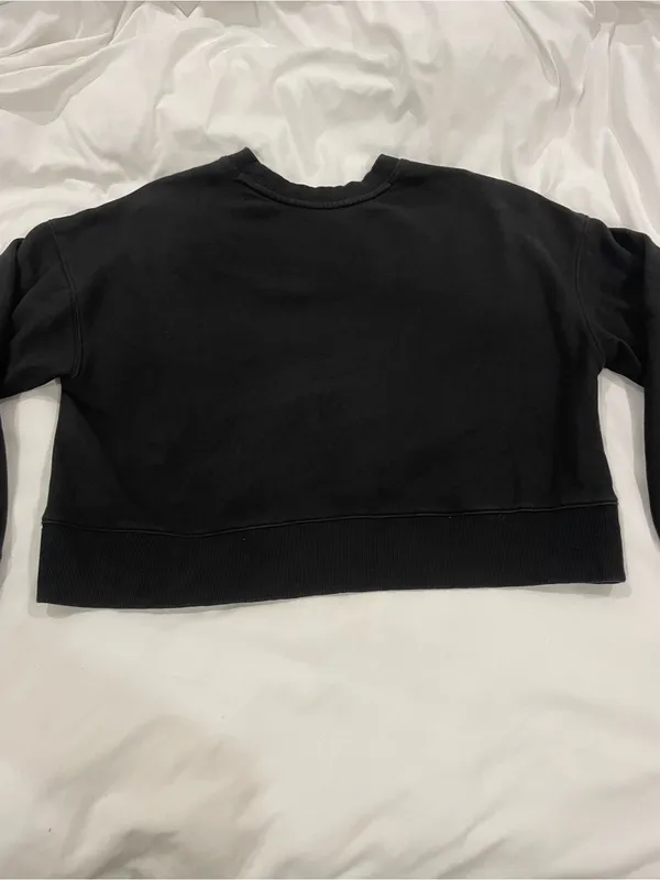 Rodeo Hippie Rodeo Racer Cropped Sweatshirt Black Size XL - Image 4