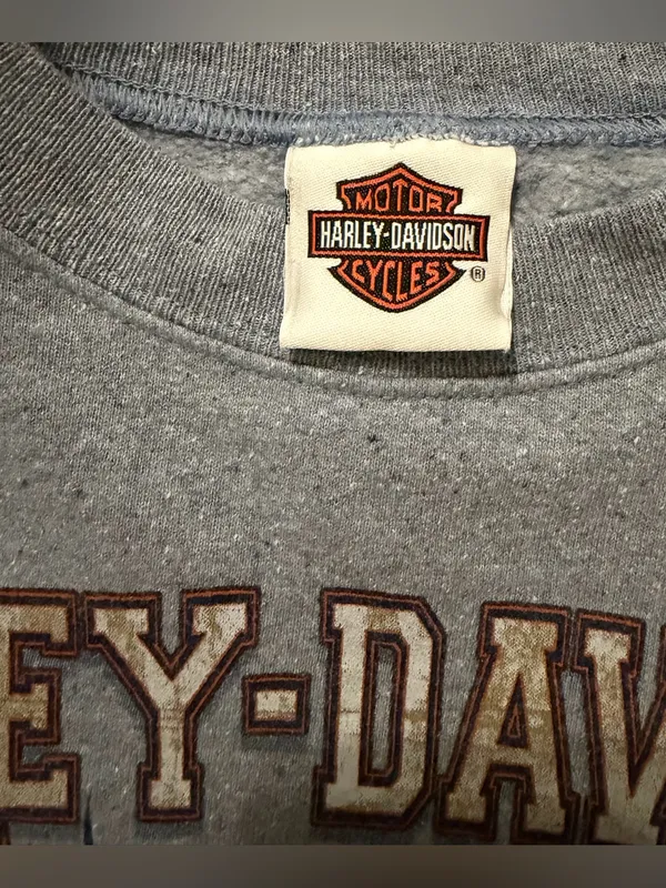 Harley-Davidson 2009 Sturgis South Dakota Gray Crewneck Sweatshirt - Image 7