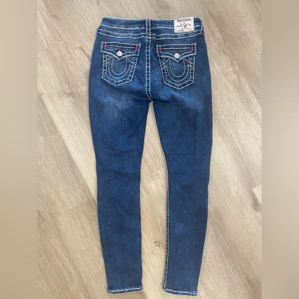 True Religion Skinny Jeans Curvy with Flap Big T Nat 30 - Image 2