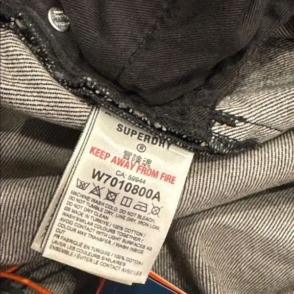 Superdry Vintage Wide Jean Lenox Grey 26/30 NWT - Image 8