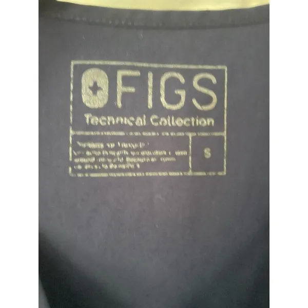 Figs Casma Scrub Top in Navy Blue Size Small - Image 4
