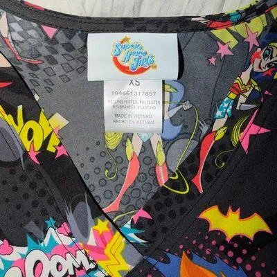 Superhero scrub top Black Size XS - Image 2