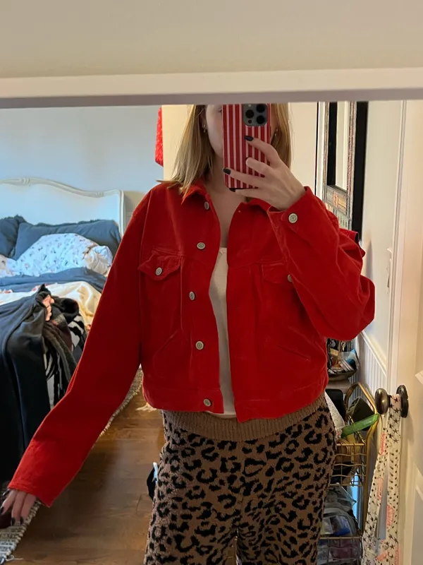 Brandy Melville Red Jacket  - Image 7