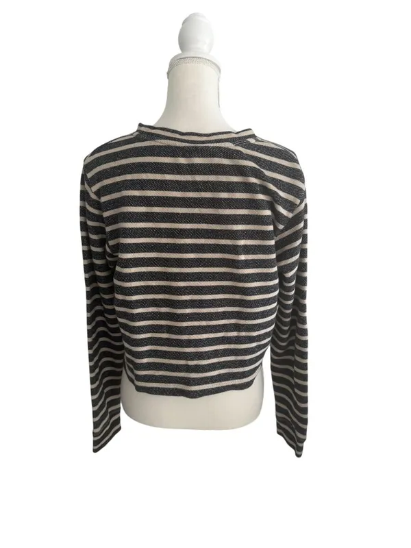 CLUB MONACO Striped Long Sleeve Top Size Small - Image 2
