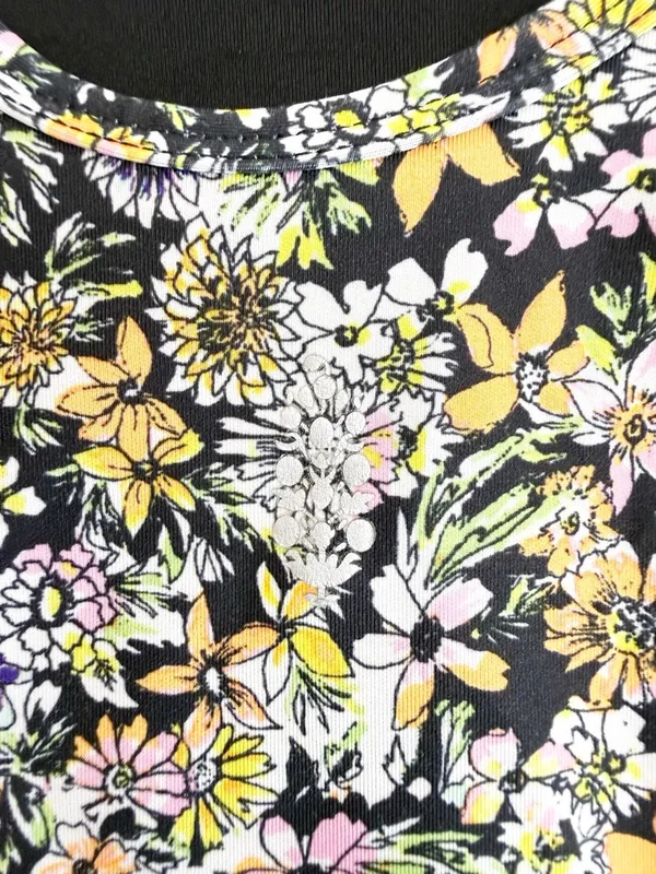 Free People Movement Eden Performance Onesie Ditsy Floral Print Romper - Image 14