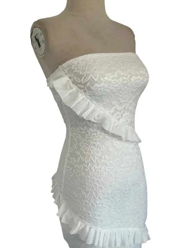 MORE TO COME Xandra Maxi Dress in Ivory XSmall New Womens Long Gown - Image 5