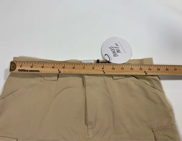 NWT Princess Polly Lydie Cargo Mini Skirt Beige Khaki Size 6 - Image 2